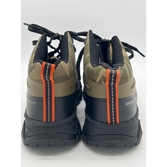 Mens Bass Outdoor Camouflage Hiking Boots Size 9M Durable Rubber Sole Lightweigh - Picture 3 of 8